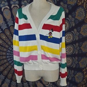 Disney 100 Mickey Striped Cardigan XXL